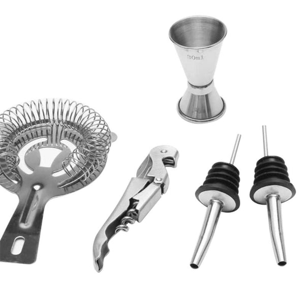 12 Piece Stainless Steel Cocktail Kit