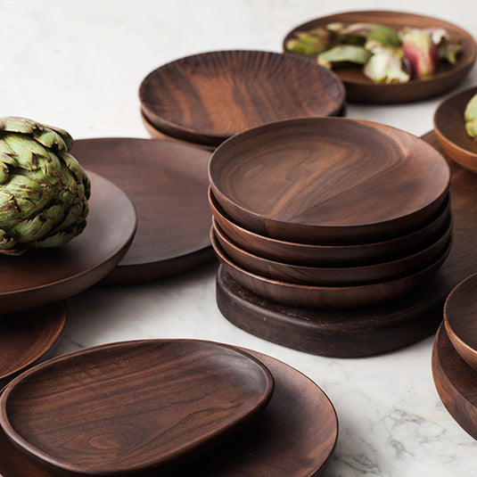 Walnut Dinner Plates