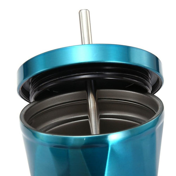 Double Wall Angled Metal Travel Cup