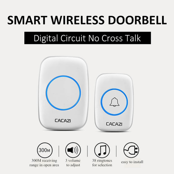 Waterproof Wireless Remote Doorbell 300m
