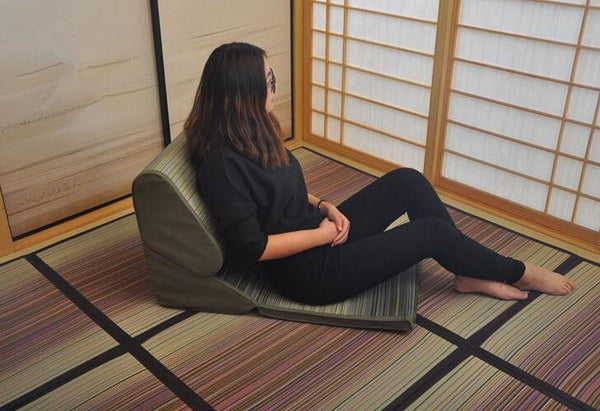 Collapsible Tatami Floor Seating Japanese Chair Zaisu Meditation