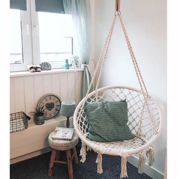 Nordic Style Handmade Knitted Round Hammock
