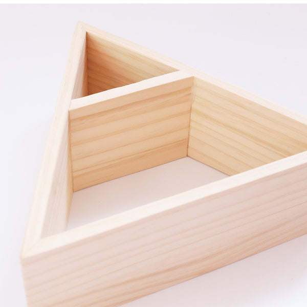 Nordic Triangular Wooden Shelves