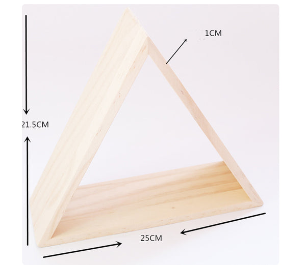 Nordic Triangular Wooden Shelves