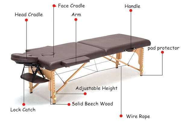 Professional Portable Foldable Spa Massage Tables with Carring Bag