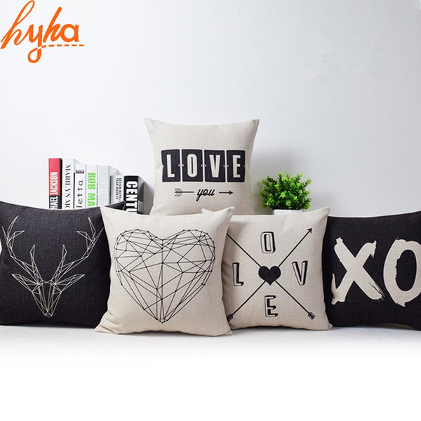 Geometric Romantic Modern Pillow Cover
