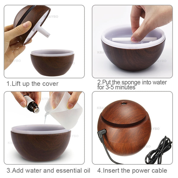 USB Ultrasonic Essential Oil Diffuser