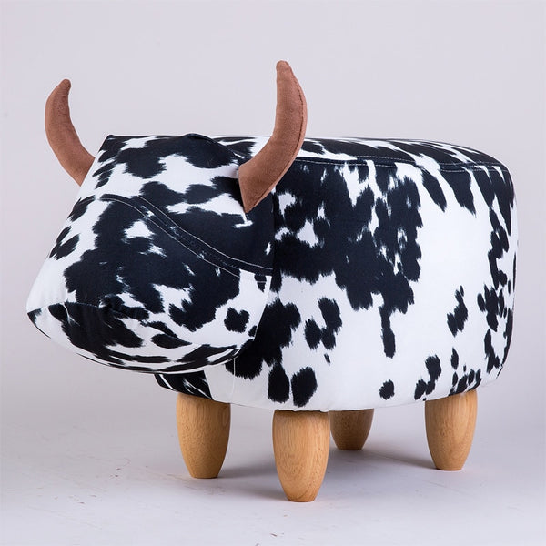 Upholstered Ride-On Animal Ottoman Footrest Stool
