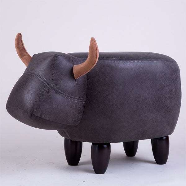 Upholstered Ride-On Animal Ottoman Footrest Stool