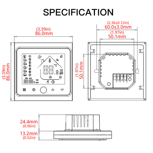 WiFi Smart Thermostat Temperature Controller