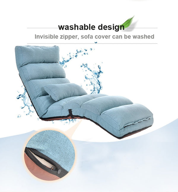 Adjustable Lazy Bean Bag Tatami Folding Recliner Sofa