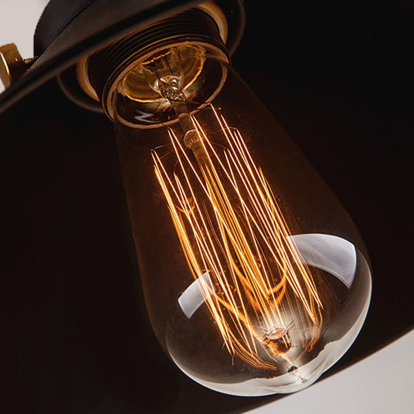 Black Vintage Industrial Pendant Light