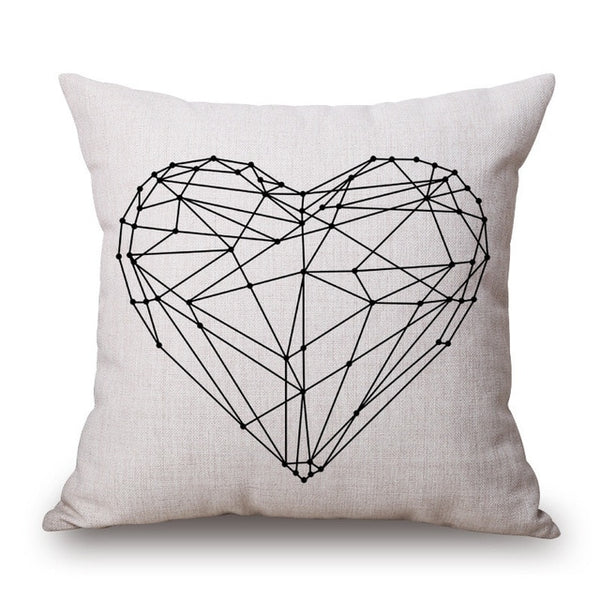 Geometric Romantic Modern Pillow Cover