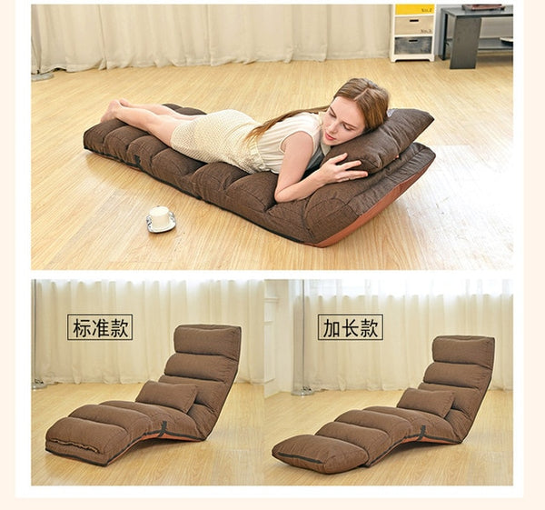 Adjustable Lazy Bean Bag Tatami Folding Recliner Sofa