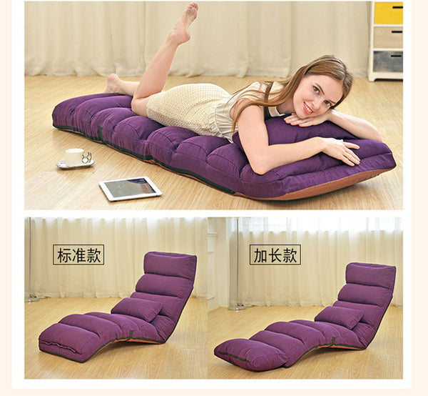 Adjustable Lazy Bean Bag Tatami Folding Recliner Sofa