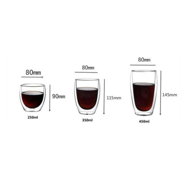 Double Wall Thermal Coffee Glass