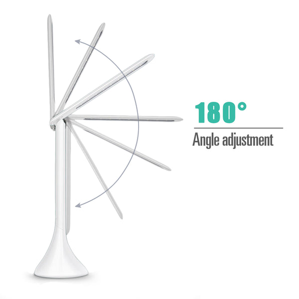 LED Desk Foldable Lamp with Calendar Temperature Alarm Clock