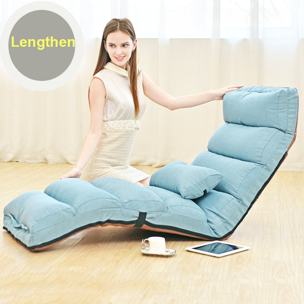 Adjustable Lazy Bean Bag Tatami Folding Recliner Sofa