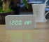 Wooden LED Alarm Clock with Temperature Display